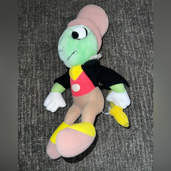 Vintage 1980s Disney Store Exclusive Original Jiminy Cricket Plush Stuffed Toy - Picture 3 of 14